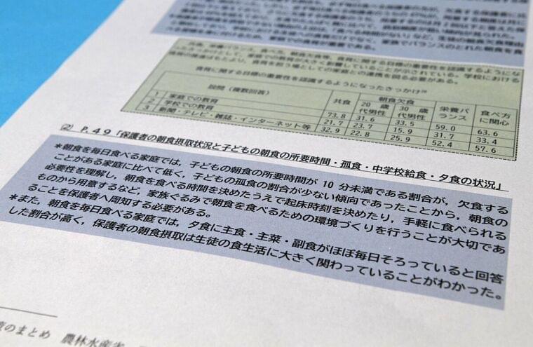 「家族で食事」できない親はダメ? 教育委員会の食育方針に疑問の声|文化・ライフ|地域のニュース|京都新聞