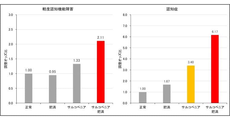 肥満とサルコペニアの併発が認知症リスクを増大させる、順天堂大が発見 (2022年4月18日) - エキサイトニュース
