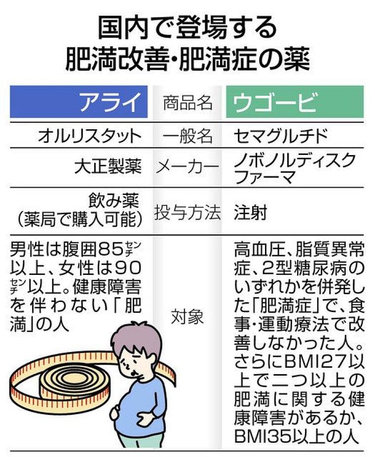 肥満、肥満症の新薬 相次ぎ登場 初の市販薬、適切使用課題も 生活習慣の改善が肝心:東京新聞 TOKYO Web