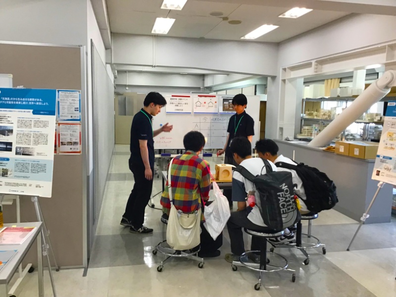 第1回オープンキャンパス建築学科ブース