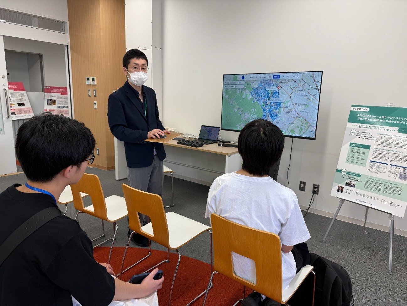 第2回オープンキャンパス電子情報工学科ブース