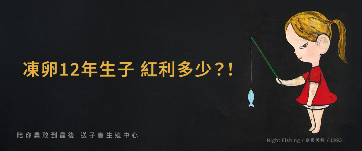 凍卵12年生子 紅利多少？！