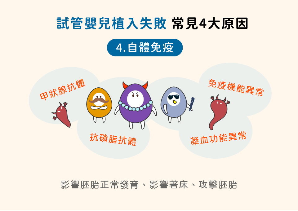 试管婴儿植入失败，原因自体免疫