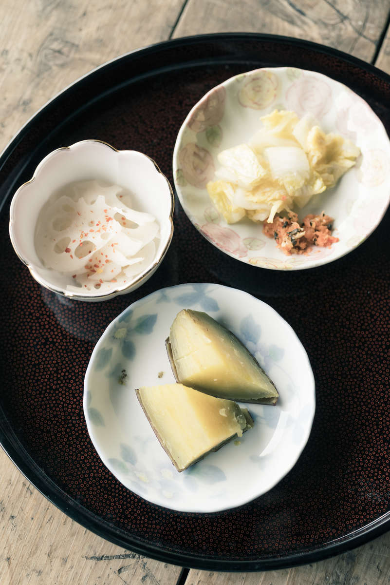 大間の「縁側お茶カフェ」中村邸で提供しているお茶請けの写真