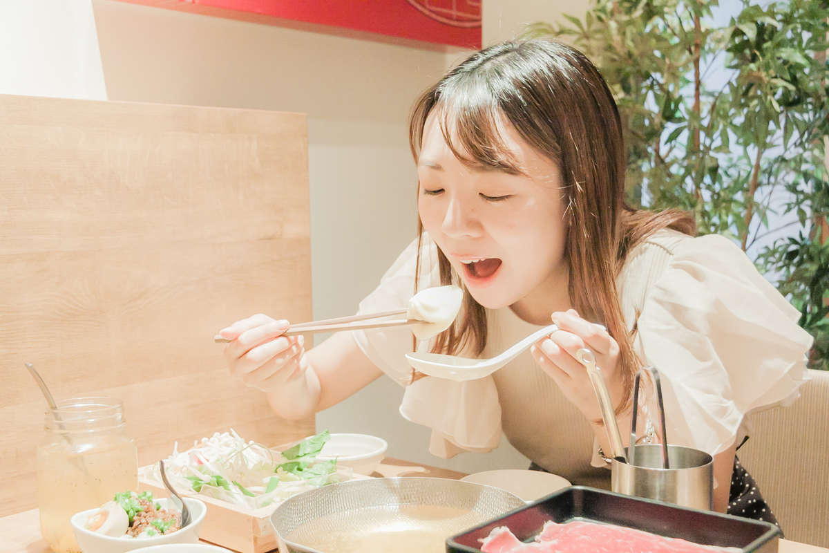 静岡市で台湾鍋を食す『一人鍋しゃぶしゃぶ すうぷ静岡パルコ店』womo編集部のランチ記録