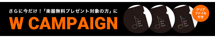 さらに今だけ！Wキャンペーン クリアファイル付き