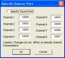 Source Port Dialog