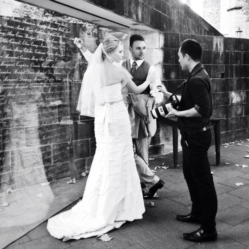Couple in Sydney with their photographer — Photo by Sydney Creative Photography