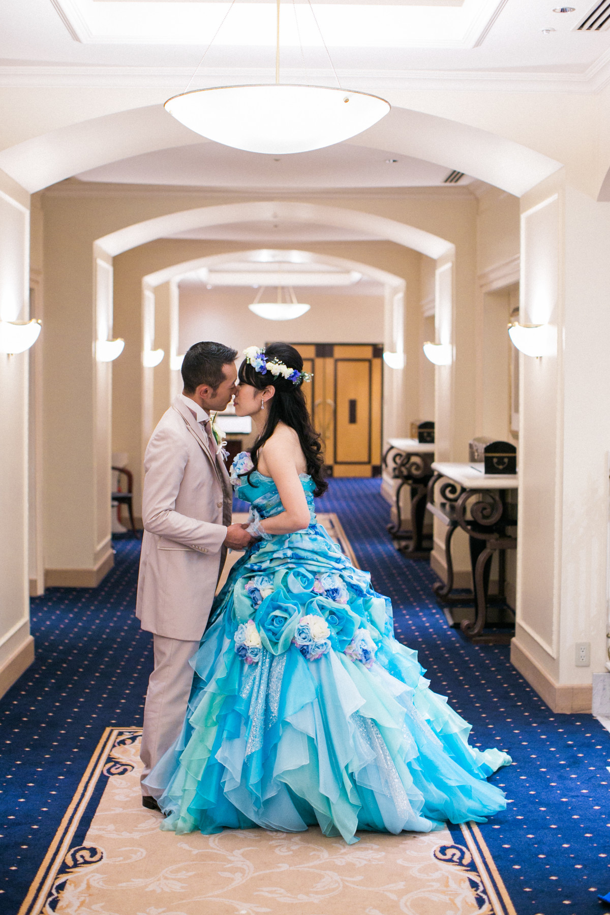 Sea blue dress ♡ — Photo by Yuki Shimada Photography