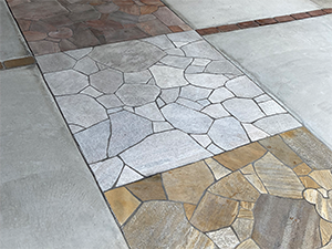 ファミリー庭園大阪店 展示品 乱形石貼り ファミリー庭園大阪店 展示品 乱形石貼り