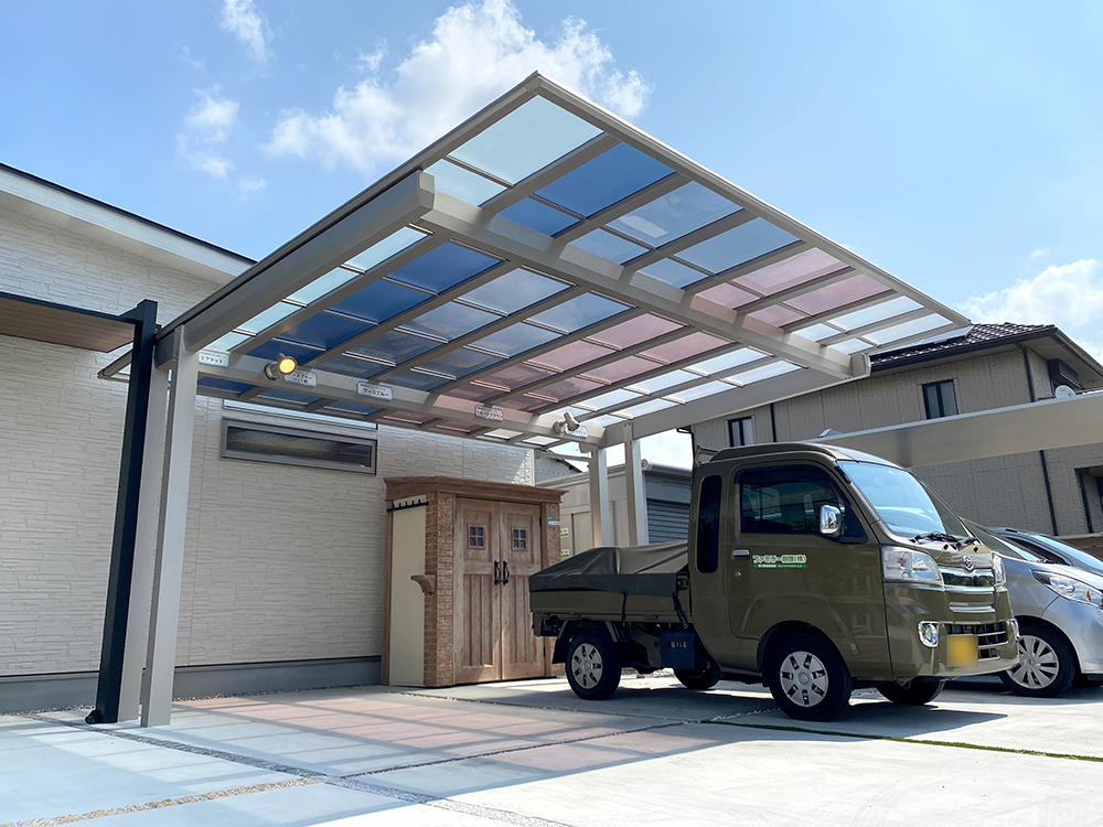 ファミリー庭園奈良店　展示　YKKAPエフルージュEX FIRST