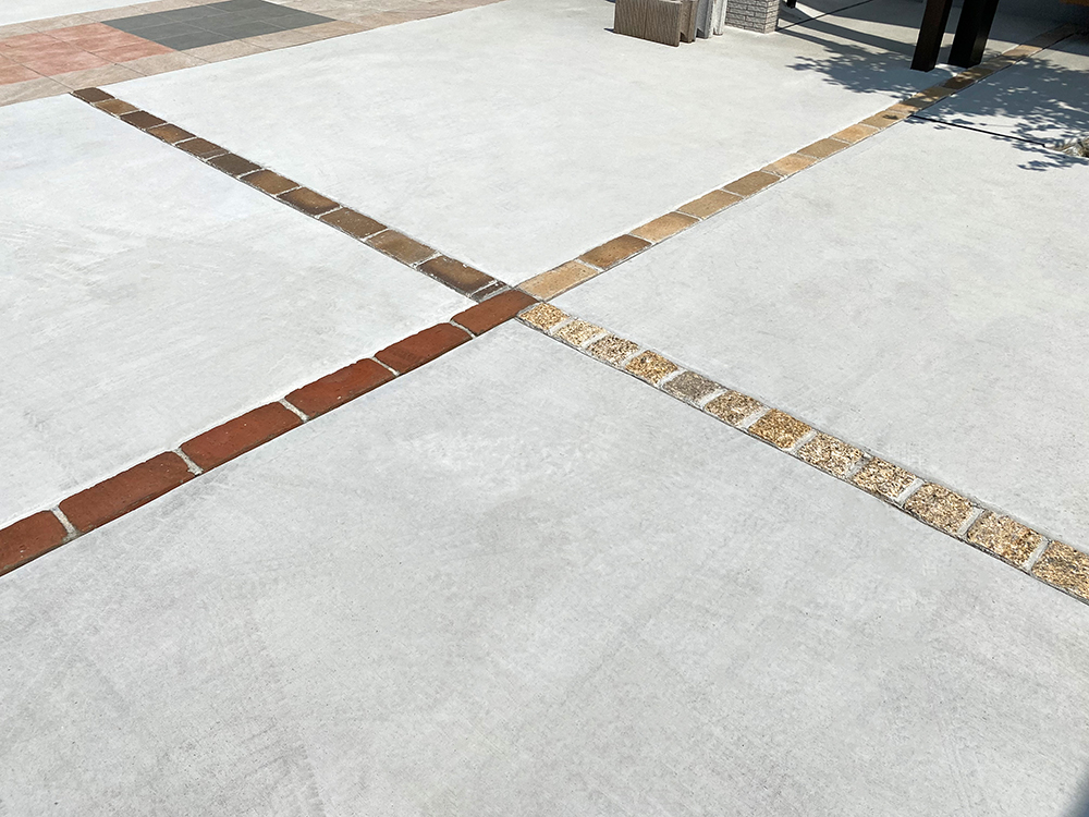 ファミリー庭園奈良店　展示　土間コンクリート