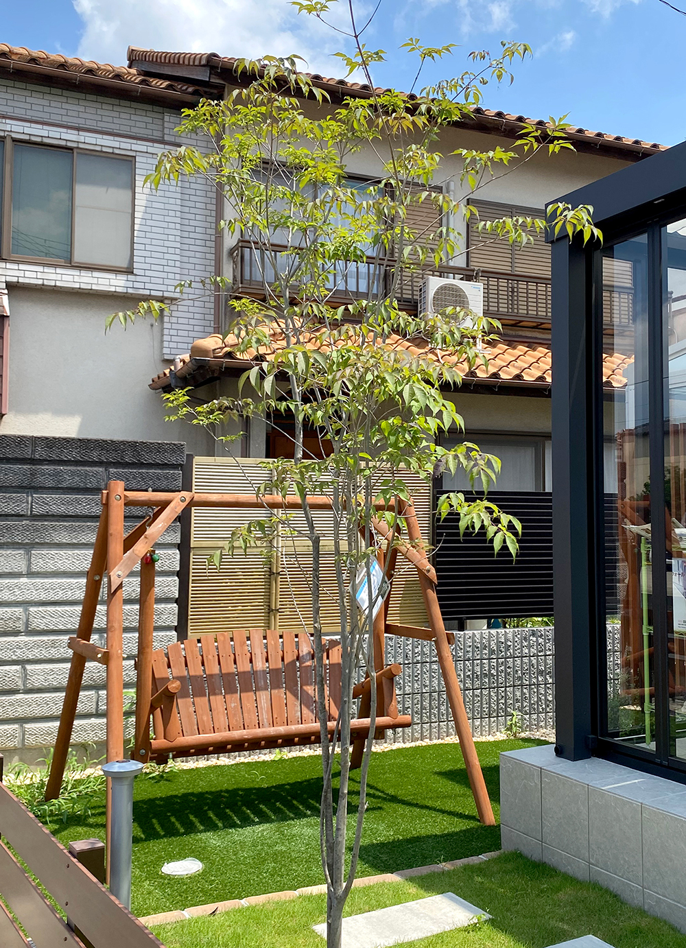 ファミリー庭園奈良店　展示　アオダモ