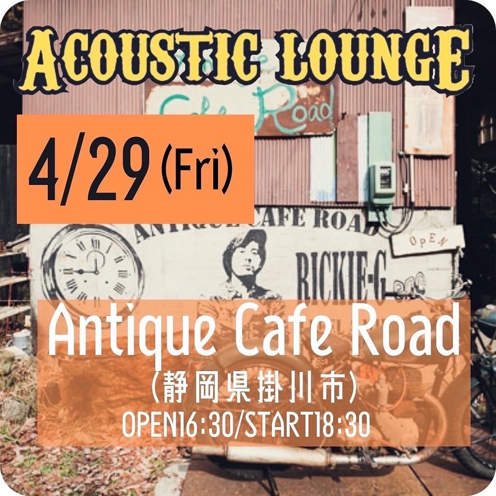 Rickie-G | 2022/04/29(FRI)【RICKIE-GENE Acoustic Lounge】at