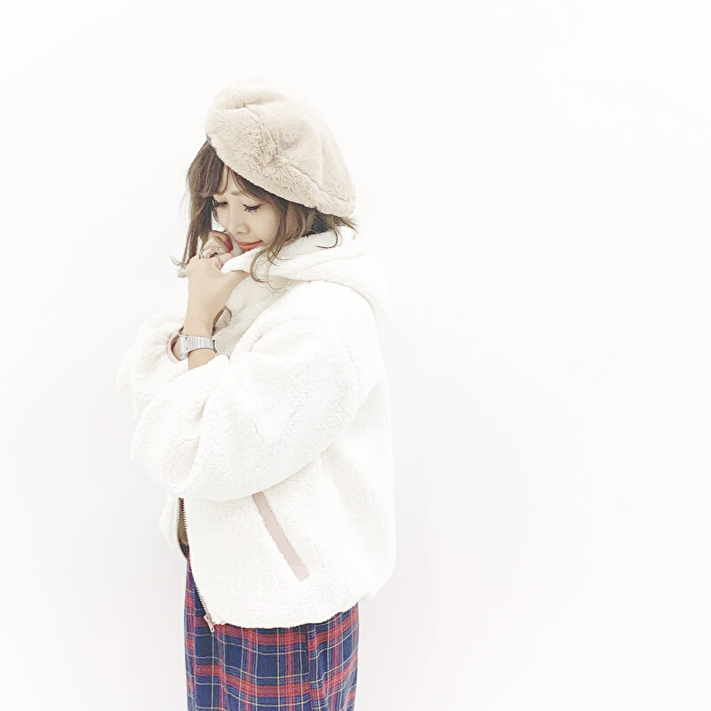 Gu 19awも もこもこアウター がかわいい