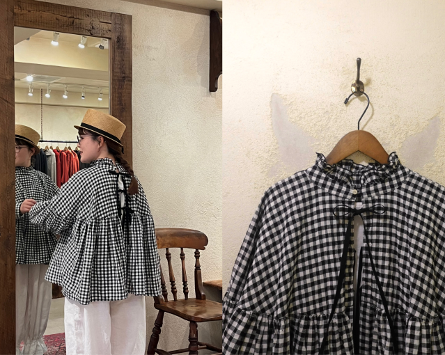 ´ チェックであそぶ 春服