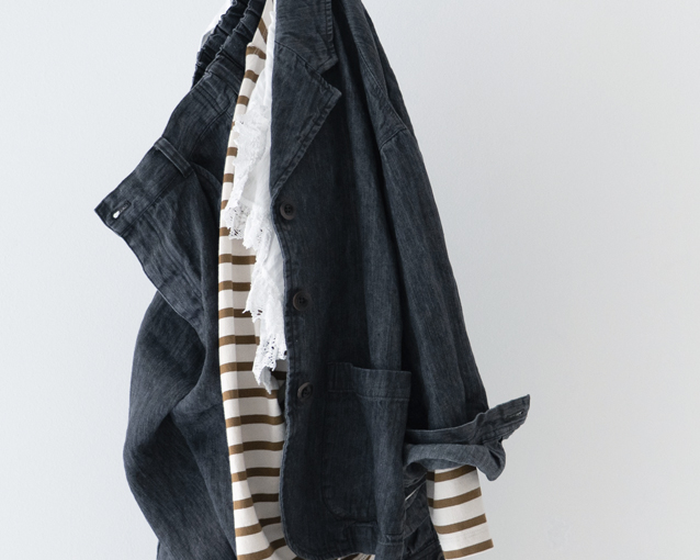 【NEW IN】リネンデニムのブラック