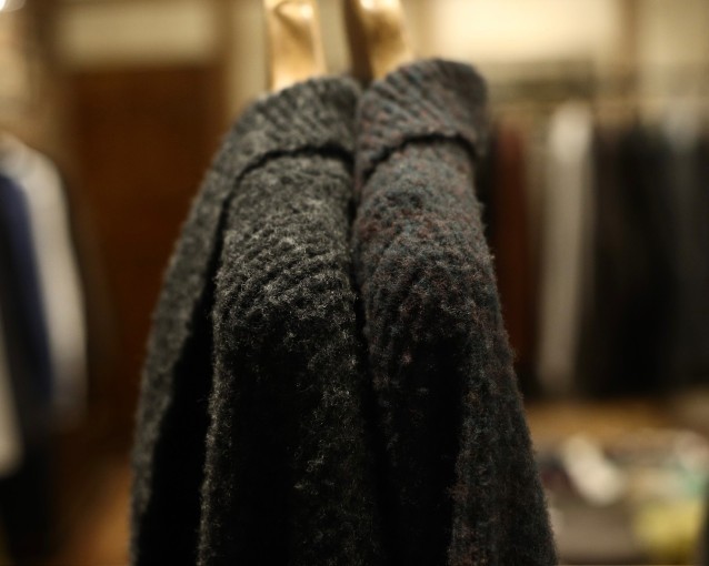 チーゼル起毛ニット”ジャケット”