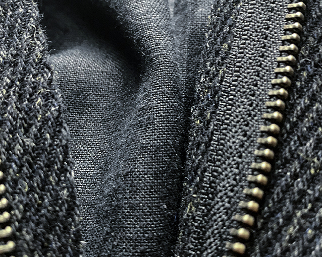 裏地に使う、起毛リネン