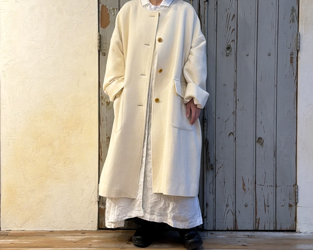 -**リネンウールツイード**