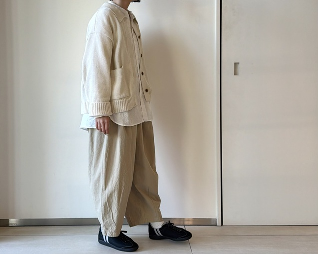 ** コットンニットジャケット&ドルマンニット **