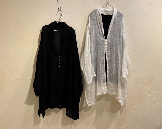 ☆ネスト ローブ nest Robe リネンガーゼロングシャツ レディース グレー FREE リネンガーゼと迎える夏 | 福岡店 | nest Robe Shop Blog | nest Robe