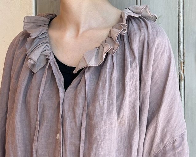リネンシアーフリルブラウス ＊ 限定color | KITTE丸の内店 | nest 