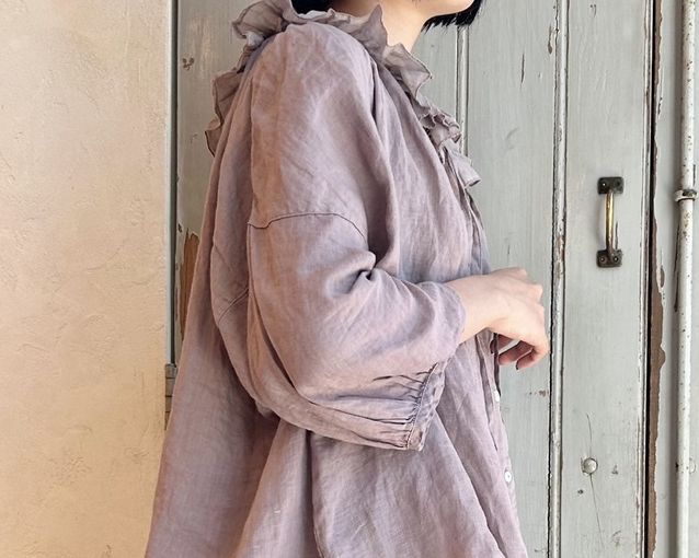 リネンシアーフリルブラウス ＊ 限定color | KITTE丸の内店 | nest 