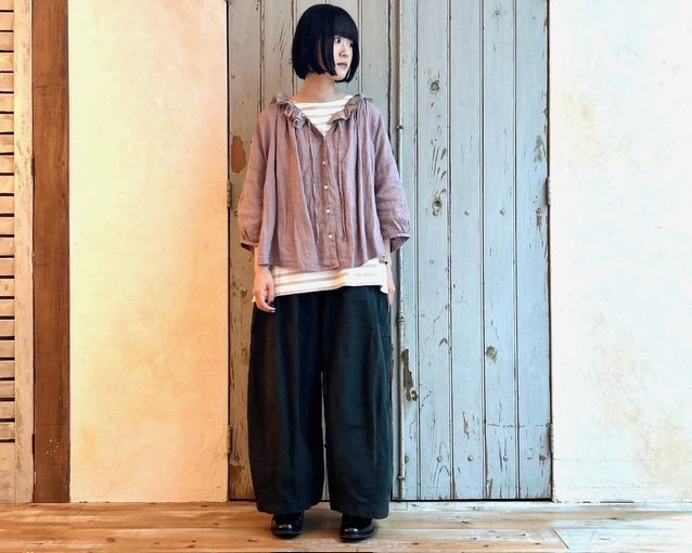 リネンシアーフリルブラウス ＊ 限定color | KITTE丸の内店 | nest 