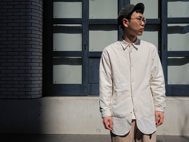 frank leder ベッドシーツ　シャツ フランクリーダー FRANK LEDER ベッドリネンシャツ アイボリー M FRANK