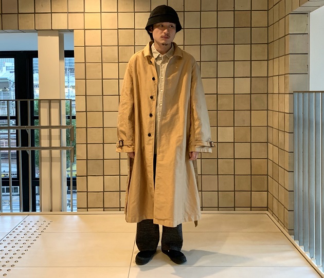 OUTIL ウティ モールスキンコート ベージュ MANTEAU UZES | ofa.sg