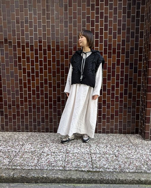 手編み模様が美しいペールボッブルニット | 神戸店 | nest Robe Shop 