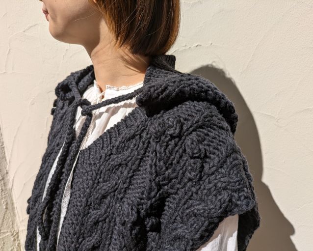 手編み模様が美しいペールボッブルニット | 神戸店 | nest Robe Shop  