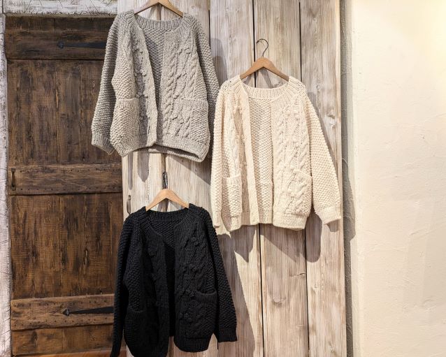 手編み模様が美しいペールボッブルニット | 神戸店 | nest Robe Shop  