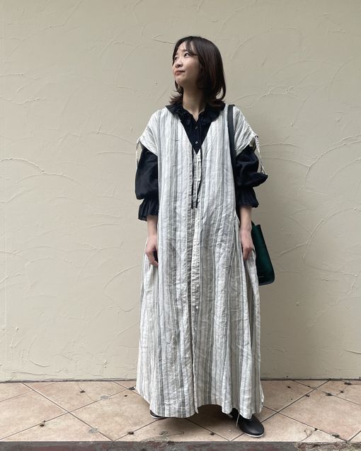 フレンチリネンの先染めストライプ＊* | 神戸店 | nest Robe Shop Blog  