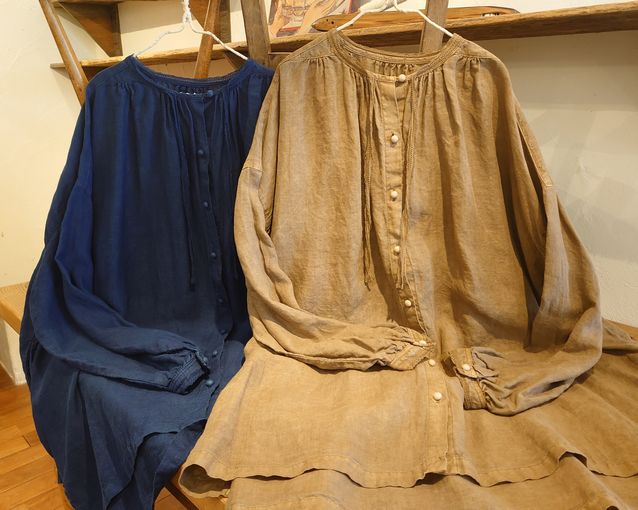 天然染めアイテムの着回しコーデ＊ | 神戸店 | nest Robe Shop Blog 