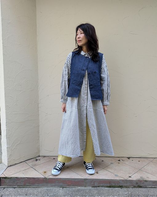 24AW ネストローブ コットンリネンストライプリボンドシャツ期間限定お値下げ ストライプ** | 神戸店 | nest Robe Shop Blog | nest Robe（ネスト