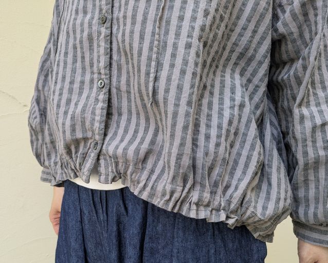 コウ　　　nest  Robe 麻100%ストライプブラウス 爽やかなストライプ | PRESS ROOM | nest Robe Shop Blog | nest Robe