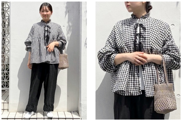 スカラップレース＆ブロックチェック＊ | 表参道店 | nest Robe Shop