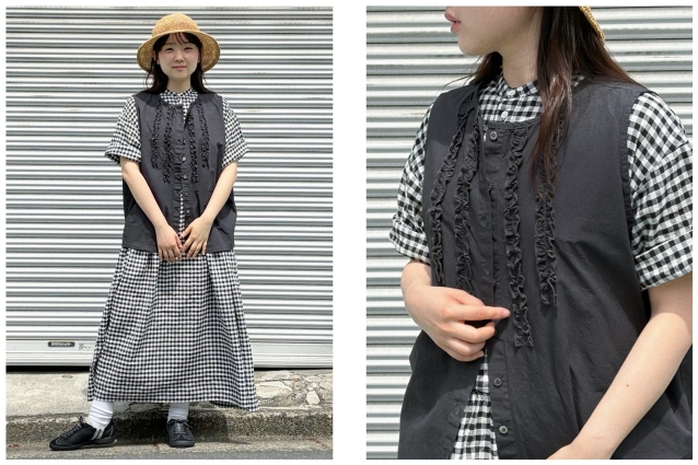 スカラップレース＆ブロックチェック＊ | 表参道店 | nest Robe Shop