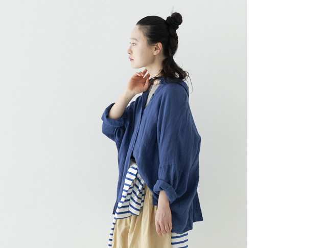 ネストローブ リネンブラウス ブルー BLUE×WHITEコーディネート | 吉祥寺店 | nest Robe Shop Blog | nest