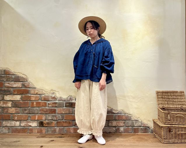 トップス 美品✨️ネストローブ セーラーカラー リネンシャツブラウス 