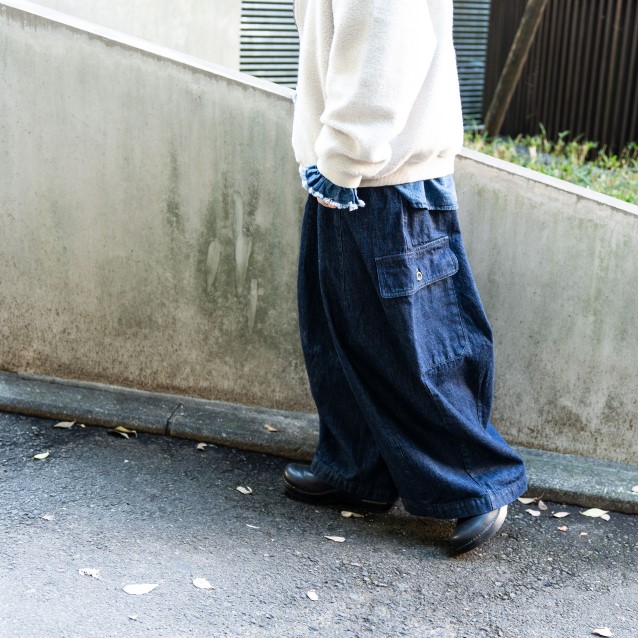 limited item コットンデニムバレルパンツ | PRESS ROOM | nest Robe 