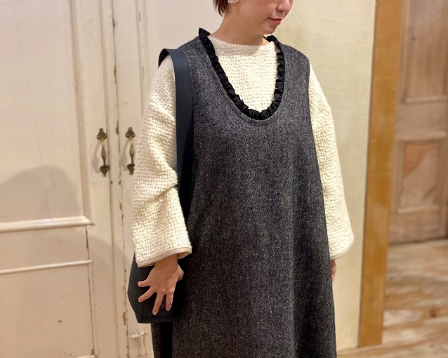 ネストローブ コットンリネン ダンガリーサスペンダーパンツ 秋のおでかけコーデ** | 梅田店 | nest Robe Shop Blog | nest