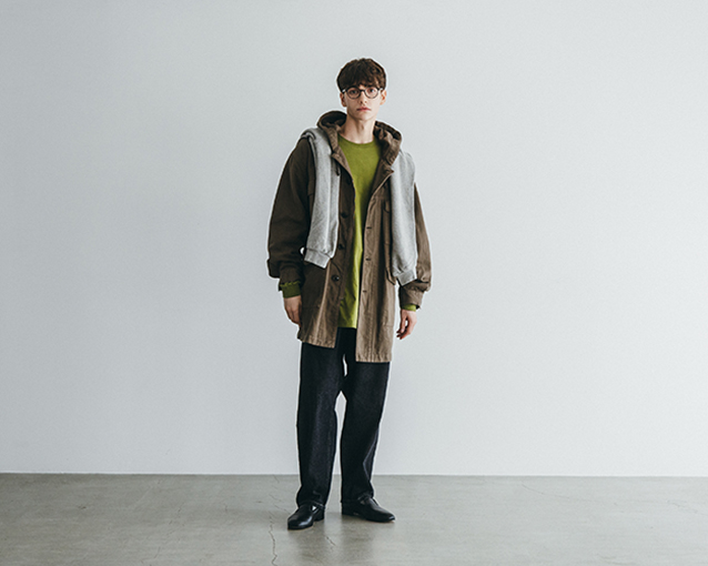 UpcycleLino BASIC CHINO FIELD PARKA】商品展開と特集ページの