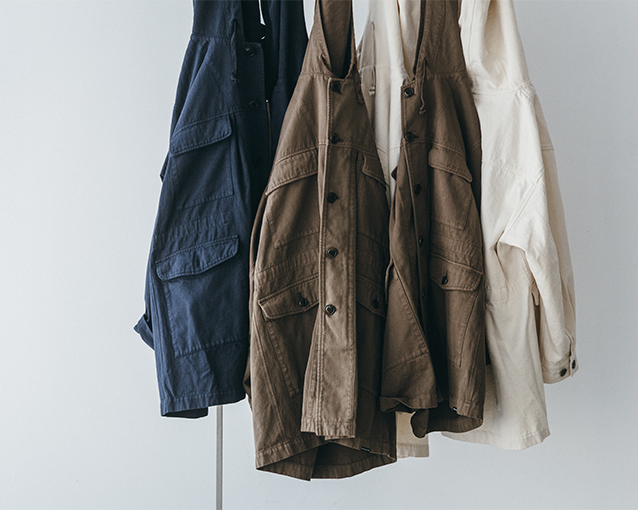 【UpcycleLino BASIC CHINO FIELD PARKA】商品展開と特集ページのお知らせ