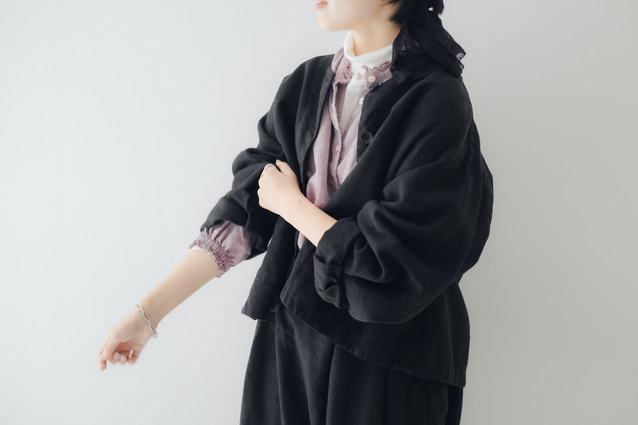 【美品】nest Robe　ブラックリネン フリンジブラウス ベージュ 枯葉、葡萄、淡い空」 | PRESS ROOM | nest Robe Shop Blog | nest