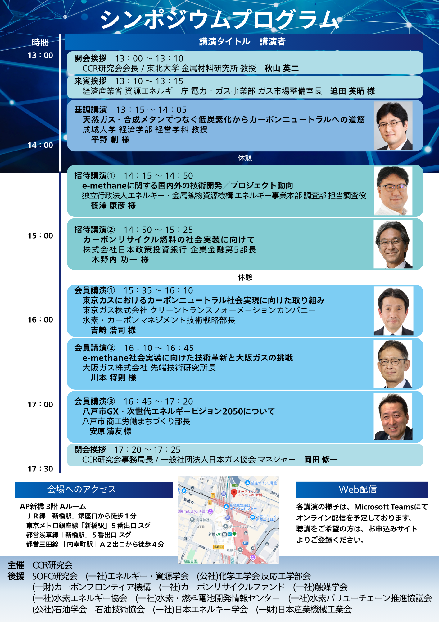 第1回CCR研究会シンポジウム プログラム