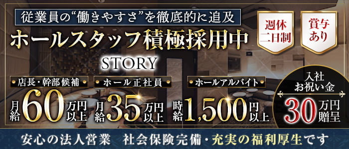 STORY (ストーリー)経験者バナー