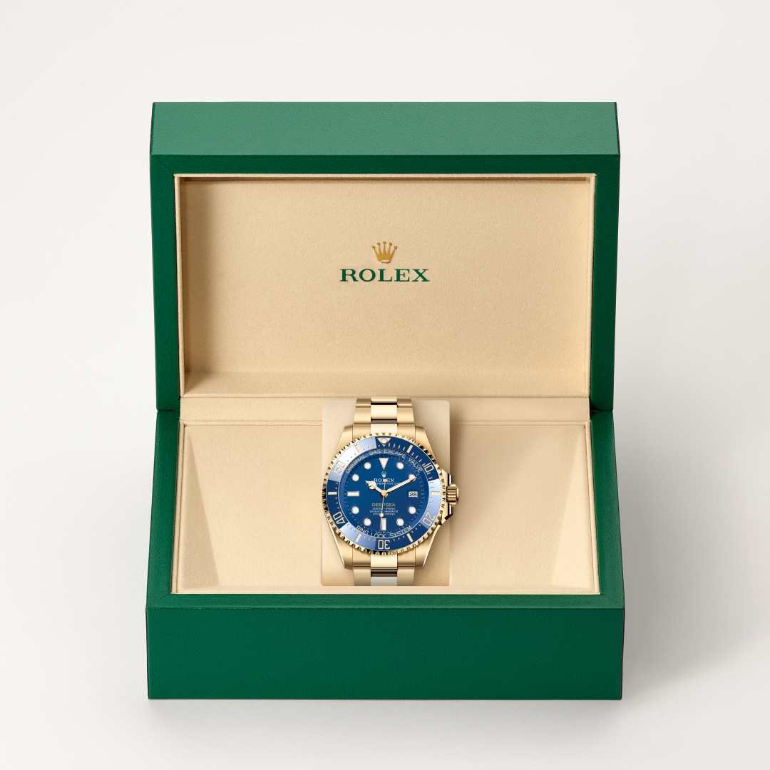 Rolex Deepsea腕錶18K黃金款，M136668LB-0001 - 寶鴻堂鐘表